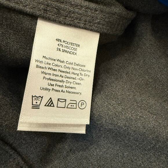 Eddie Bauer Travex Blazer Women’s Size 6 Gray 2-Button Stretch Travel Jacket EUC - Picture 8 of 8